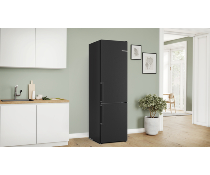 Lodówka Lodówka Bosch KGN39VXCT PerfectFit No Frost 203cm Ciemny Inox Komora Zero VitaFresh 363L
